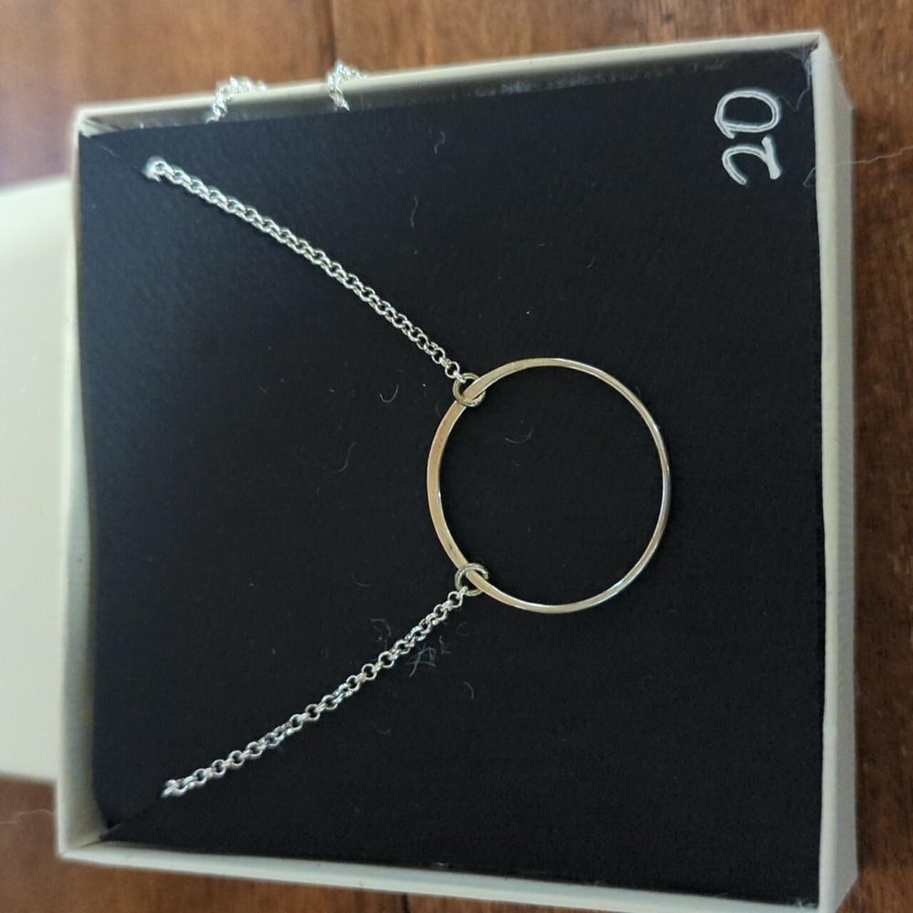 Sterling Silver Circle Necklace